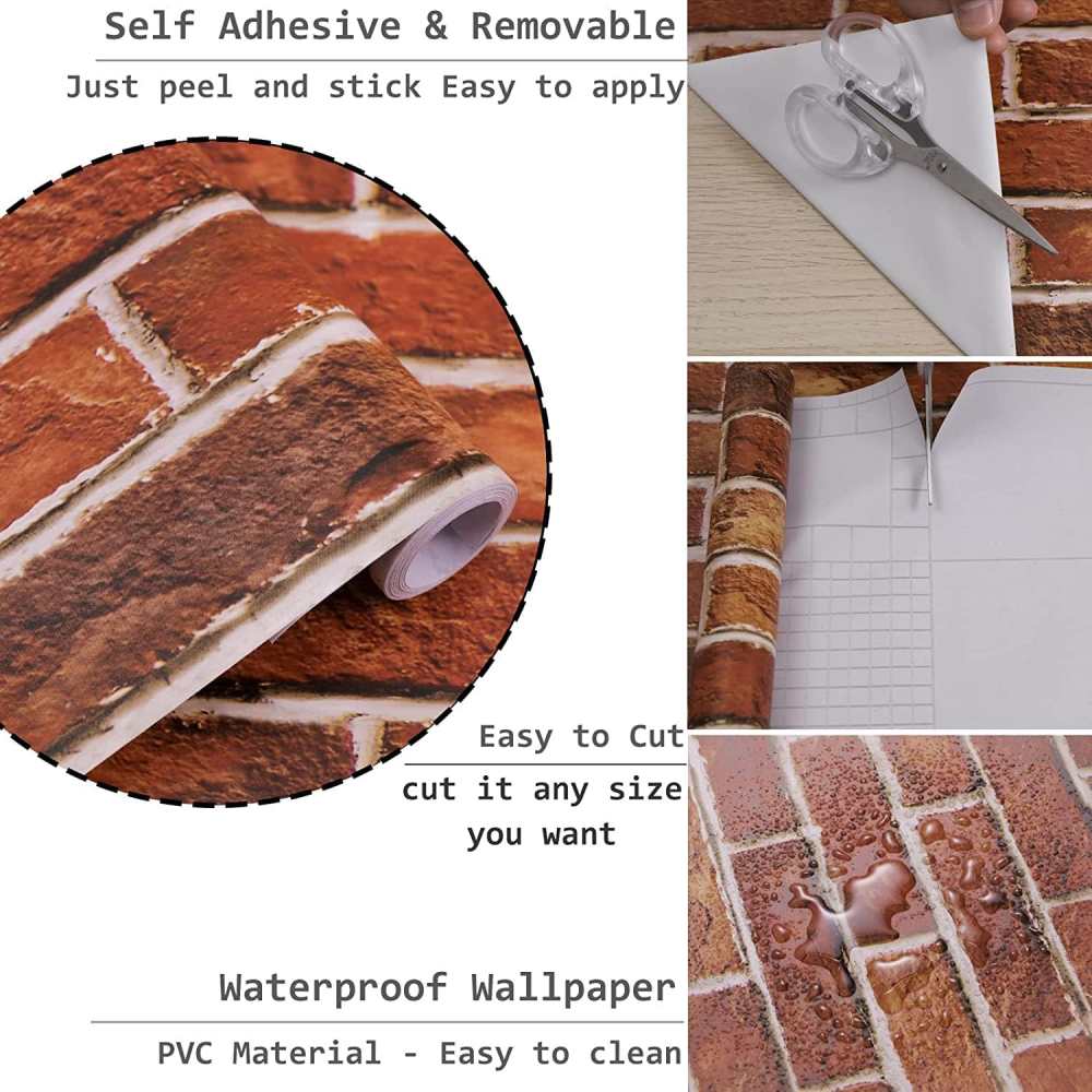 Stone Brick Wallpaper (Red): image 5